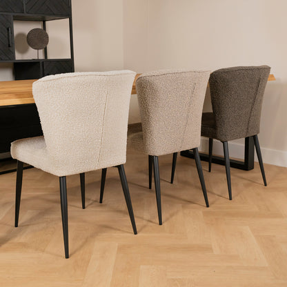 Eetkamerstoel Fourty | Pearl Bouclé