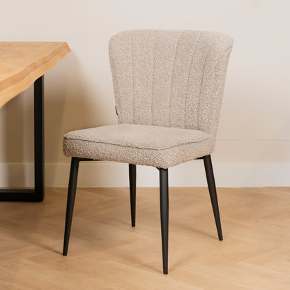 Eetkamerstoel Fourty | Toffee Bouclé