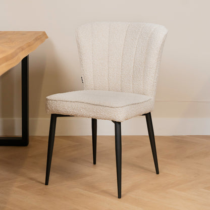 Eetkamerstoel Fourty | Pearl Bouclé