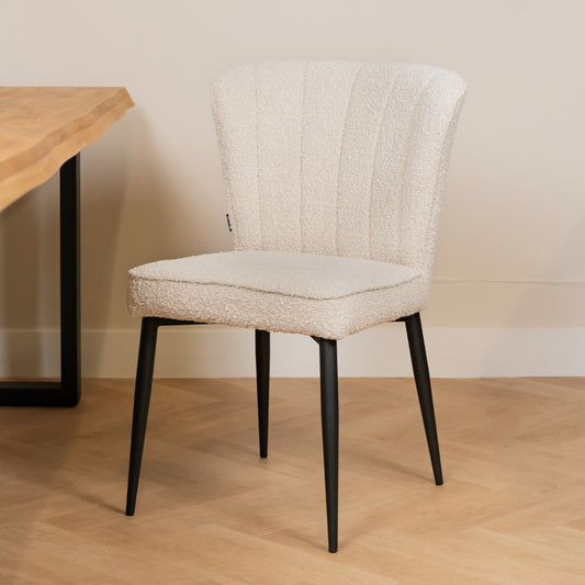 Eetkamerstoel Fourty | Pearl Bouclé