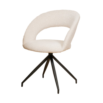 Eetkamerstoel Yara | Pearl Bouclé