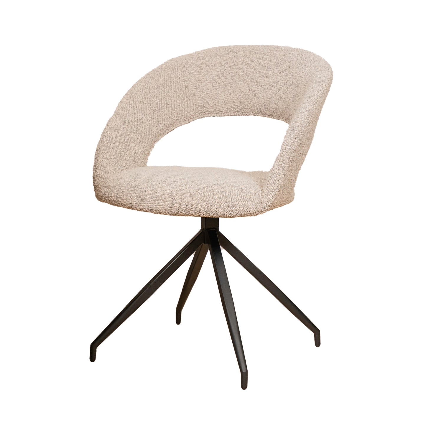 Eetkamerstoel Yara | Toffee Bouclé