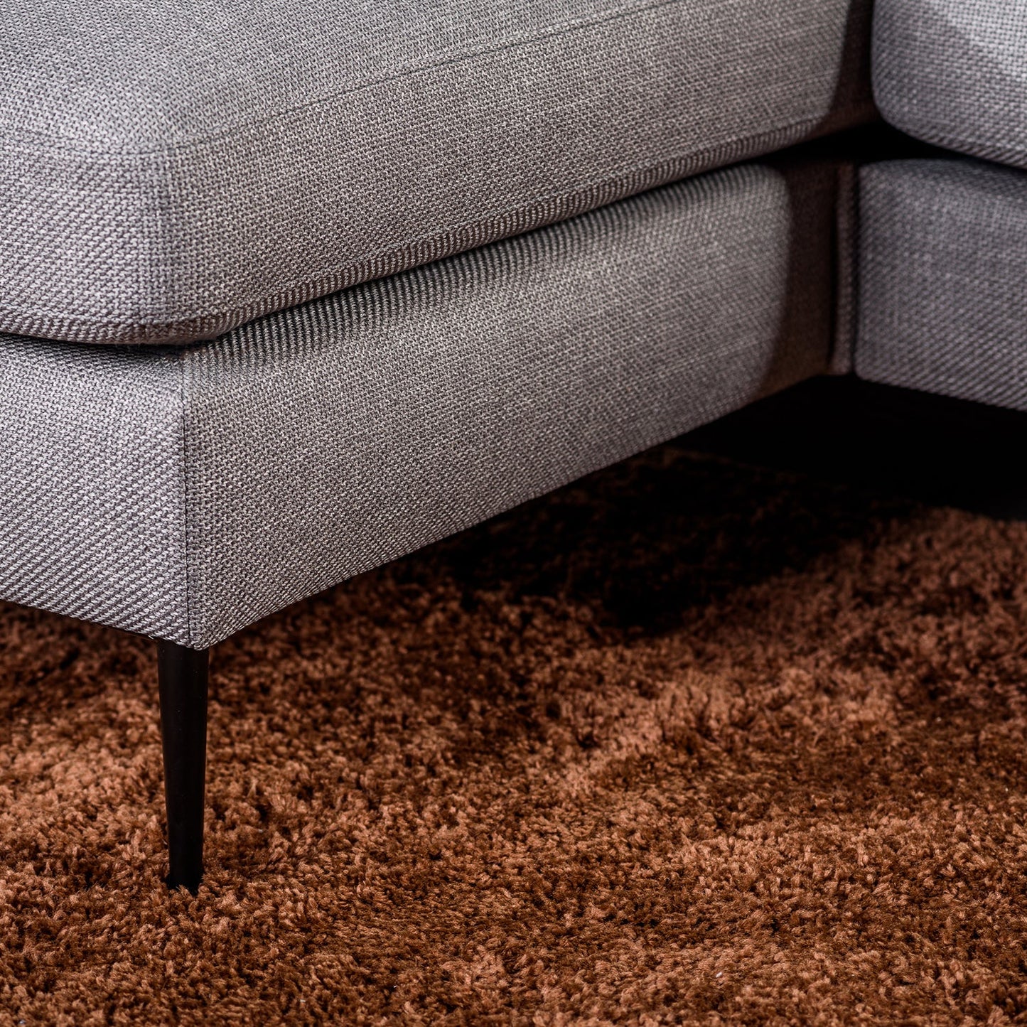 Hoekbank Denton | Taupe Woven | Longchair L+R
