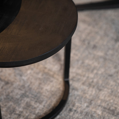 Salontafel Set Duo | Zwart Mangohout