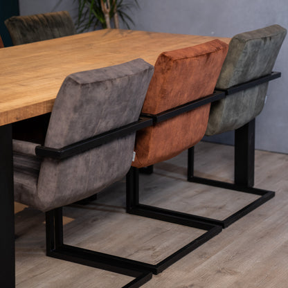 Eetkamerstoel Milo | Antraciet Velours