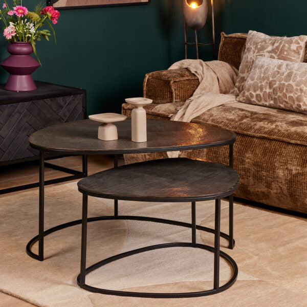 Salontafel Set Lana | Zwart
