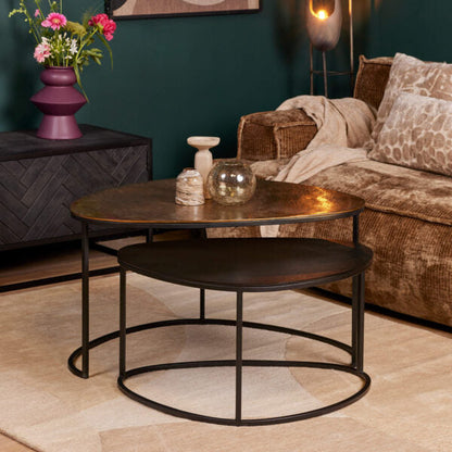 Salontafel Set Jarrel | Zwart Goud