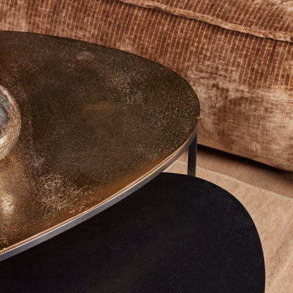 Salontafel Set Jarrel | Zwart Goud