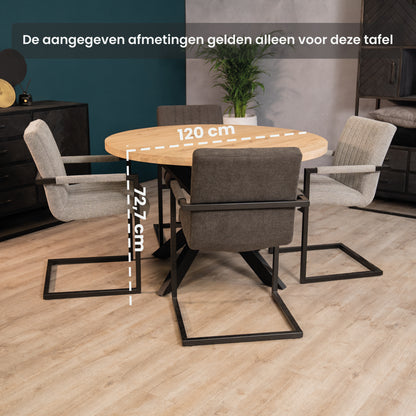 Eettafel Elin | Eikenhout | Basic