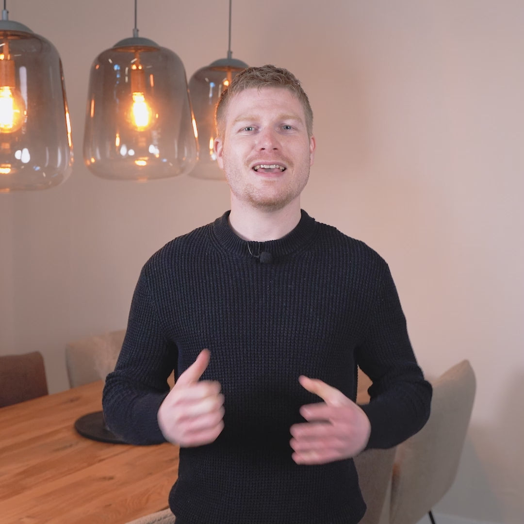 eettafel freya ovaal mangohout industrieel