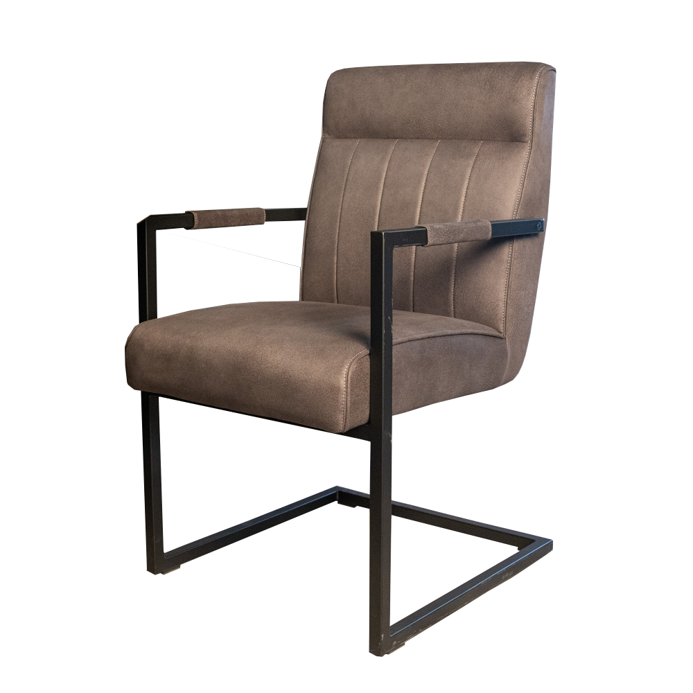 grijze eetkamerstoel logan bij meubelbaas