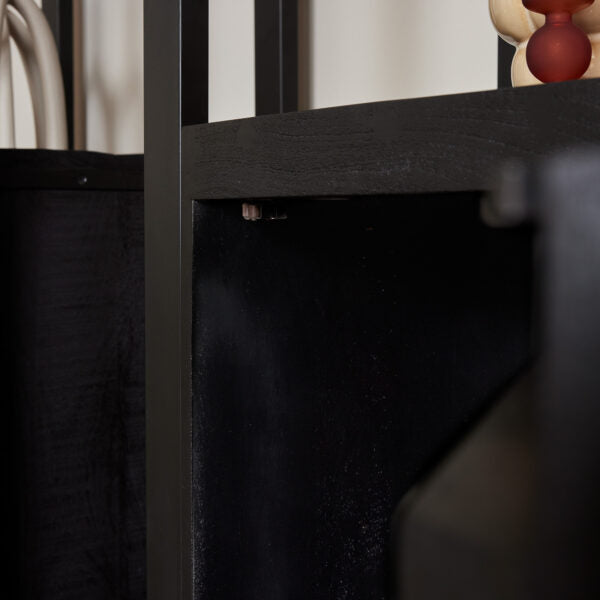 Boekenkast Britt Black | 3 Lades