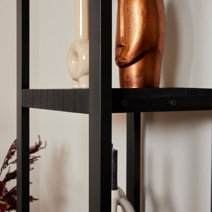 Boekenkast Britt Black | 3 Lades