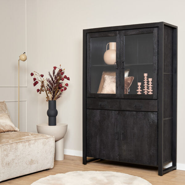 Vitrinekast Britt Black