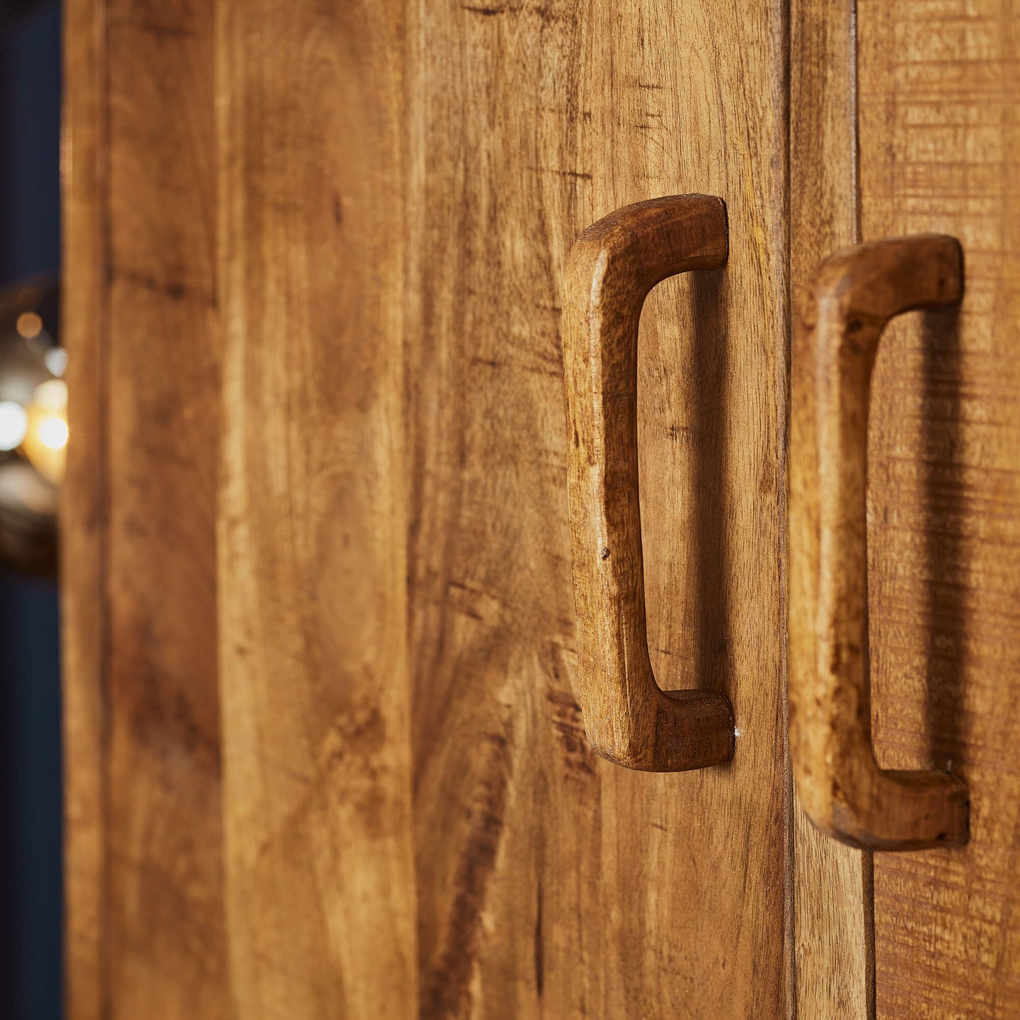 Boekenkast Omaha | Naturel Mangohout 55 cm