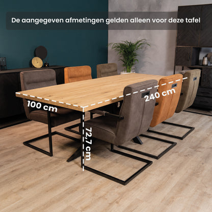 Eettafel Thorben | Eikenhout | Basic