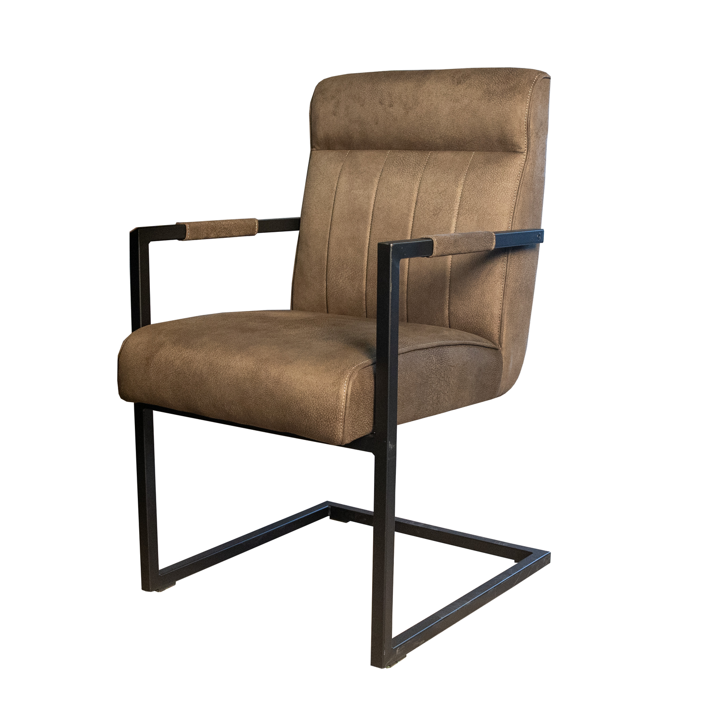 groene eetkamerstoel logan met armleuning